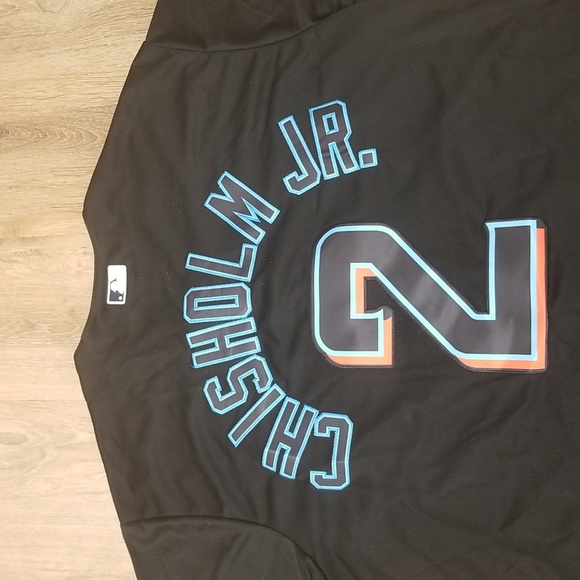 Jazz Chisholm Miami Marlins Stitched Mens L New - Picture 11 of 12